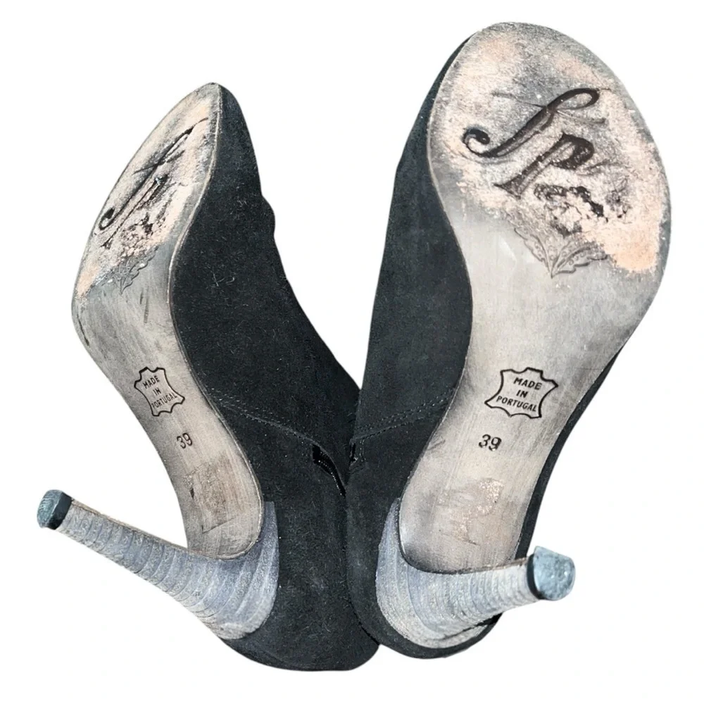 Free People Anthropologie ~ Art to Wear ~ Bl Fairfax Stiletto Ankle Boots